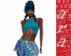 2025 beach boho top azul