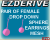 Fem Sphere Earrings Mesh