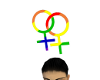 lesbian sign rainbow ed.
