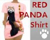 Red Panda Shirt Pink