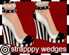 *m B&W Striped Wedges