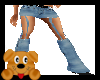!A! Cut Out Jeans Blue