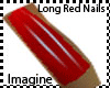 (IS)Long Red Nails