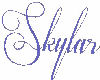 Skylar Name Sign