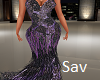 Purple Goth Gown