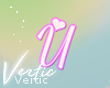 V ! Letter U Sticker