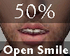 50% Open Smile M A