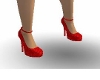 glitter red heels