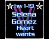 Selena Gomez heart wants