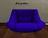 Blue 3 Pose Kiss Chair