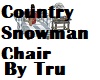 Country Snowman Chair