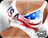 ! USA flag mini top