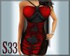 S33 Dark Red Dress 