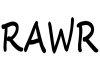 X-RAWR Head Sign