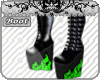 [VE] Boots Green Flames