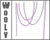 art deco chains purple