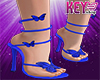 K- Butterfly Blue Heels