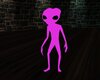 purple neon alien