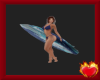 Blue Surfboard & Poses