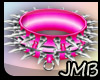 [JMB] Pink Spiked Collar