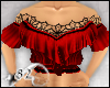 *82 Flounce Top - Red