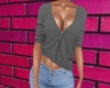 CJ grey button up
