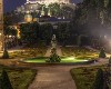 formal Gardens at night