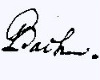 J.S. Bach's signature