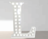 Anim White Glit Letter L