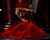 Red and Black ball gown