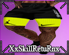 XS Shorts+tattoo yellow