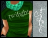TJ Twilight shirt Green