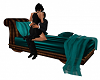 Teal Chaise N/Pose