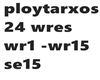 ploytarxos 24 wres