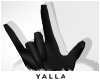 YALLA Santa Gloves BLACK