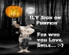 ILY Sign on Pumpkin