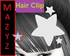 White Stars Hair Clip