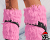 D. Gab Fur Boots - Pink