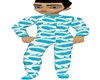 BOYS WHALE FOOTED PJS