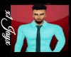 Teal Shirt  w/ Tie