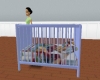 *CL*Wooden Blue Crib