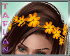 T* Hair Flowers Gold