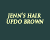 Jenn's Brown Updo