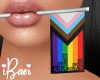 Pride Flag in Mouth