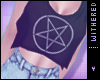 ♡| crop`pentagram blk