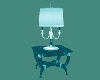 Lamp and Table in Teal