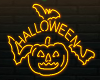 [J] Neon Halloween Sign