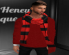 Red Cotton Sweater/Scarf