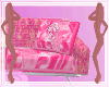 COUCH CAT PINK 
