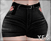 ¥ Floral Shorts w/ Belt